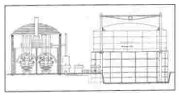 A drawing of a gas generator (drawing by Thomas Tag)